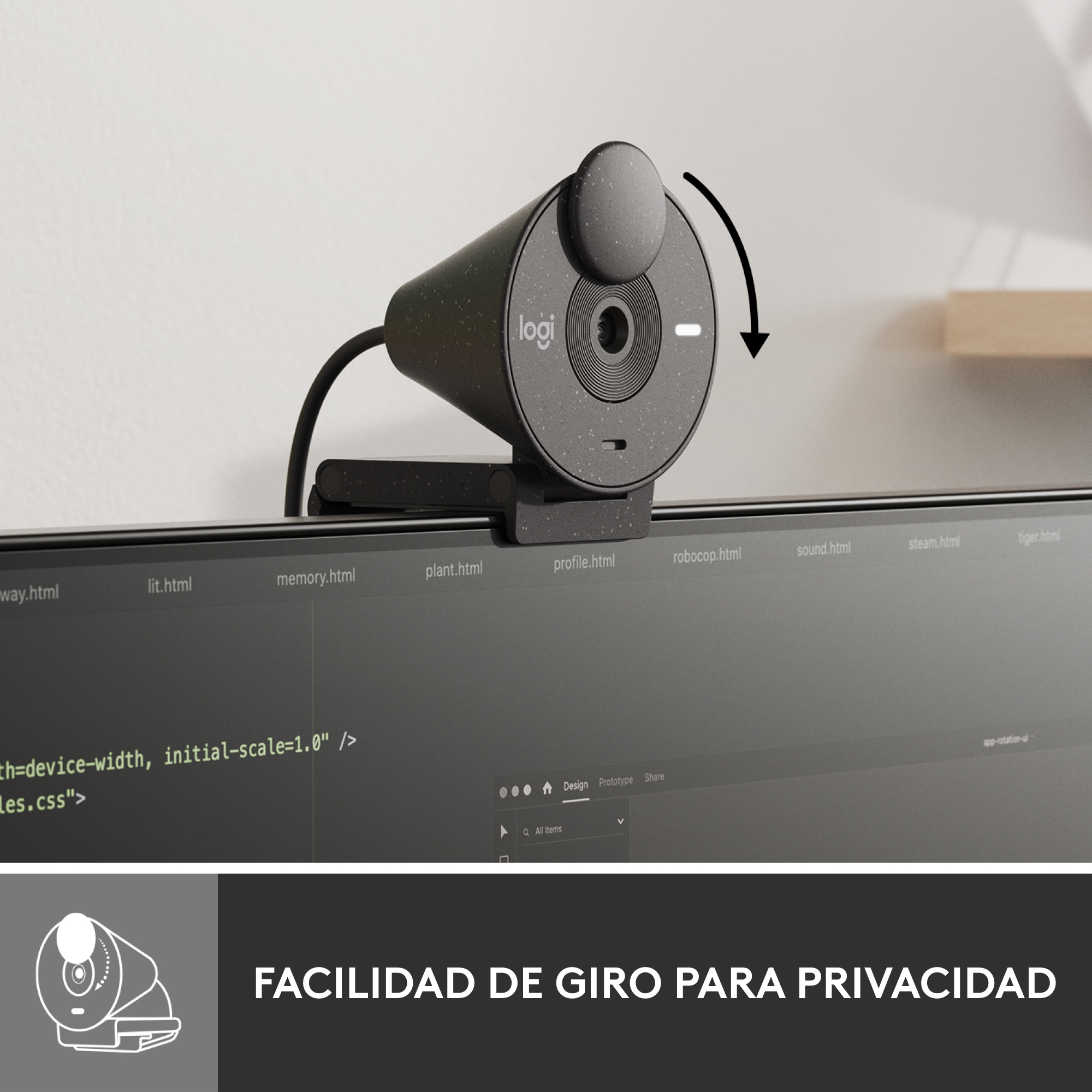 WEBCAM LOGITECH BRIO 300 GRAFITO FULL HD/ USB TIPO C