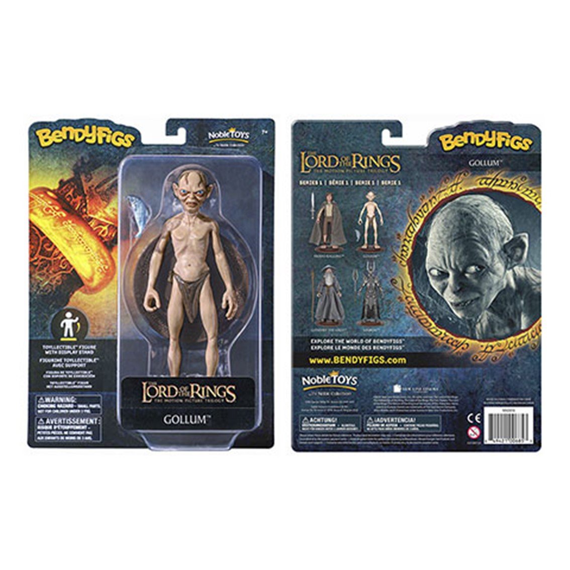 FIGURA THE NOBLE COLLECTION BENDYFIGS EL SEÑOR DE LOS ANILLOS GOLLUM