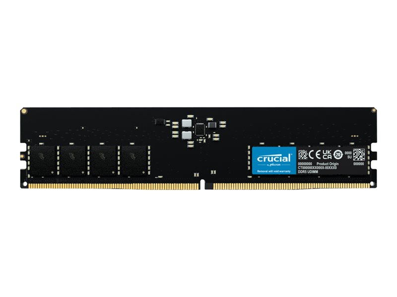 MEMORIA RAM DDR5 16GB CRUCIAL / UDIMM / 5600 MHZ / PC5 44800 / CL46 / 1.1V