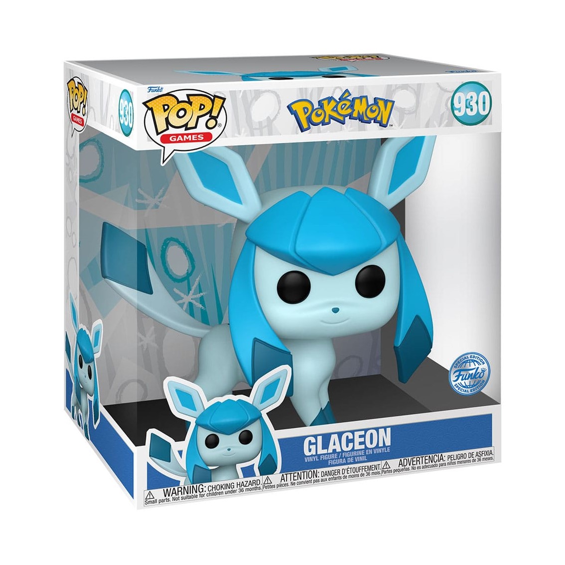 FUNKO POP SUPER SIZED JUMBO POKEMON GLACEON 69085