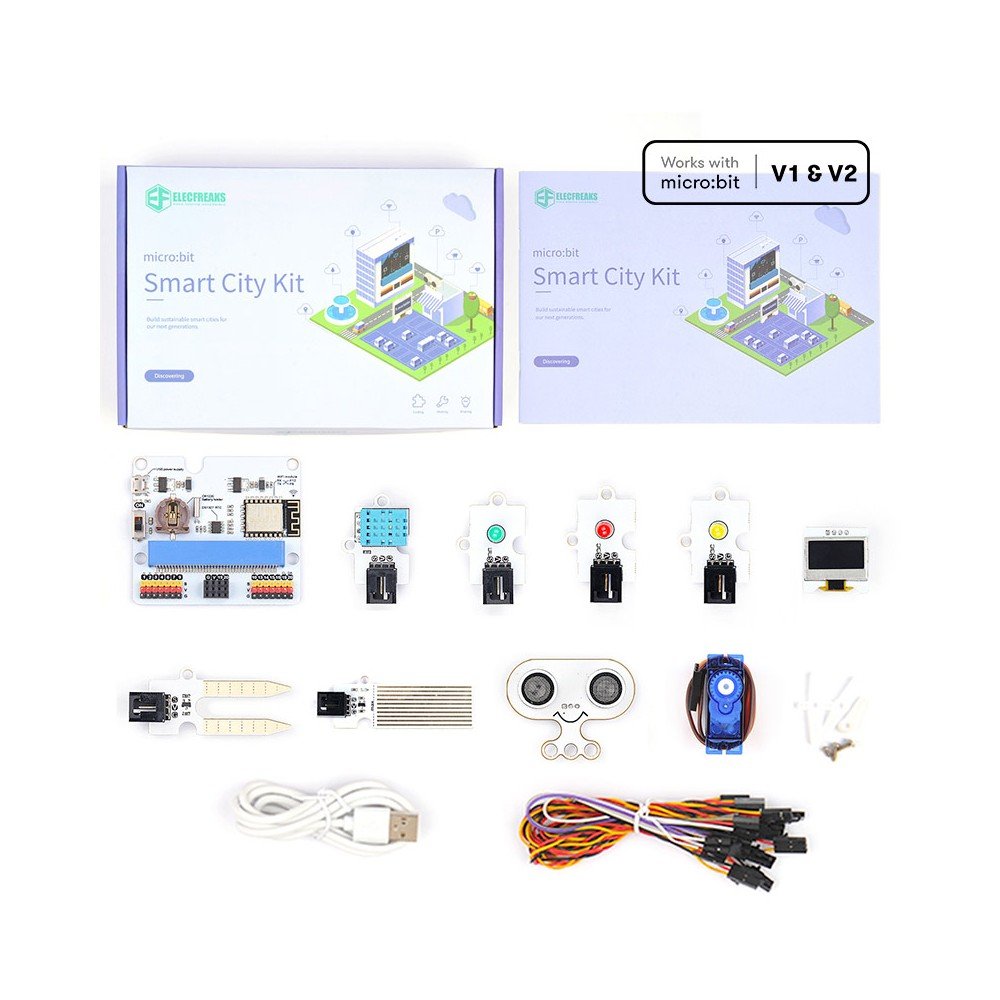 KIT DE SENSORES INTELIGENTES MICRO:BIT CIUDAD INTELIGENTE / SMART CITY KIT / SIN PLACA