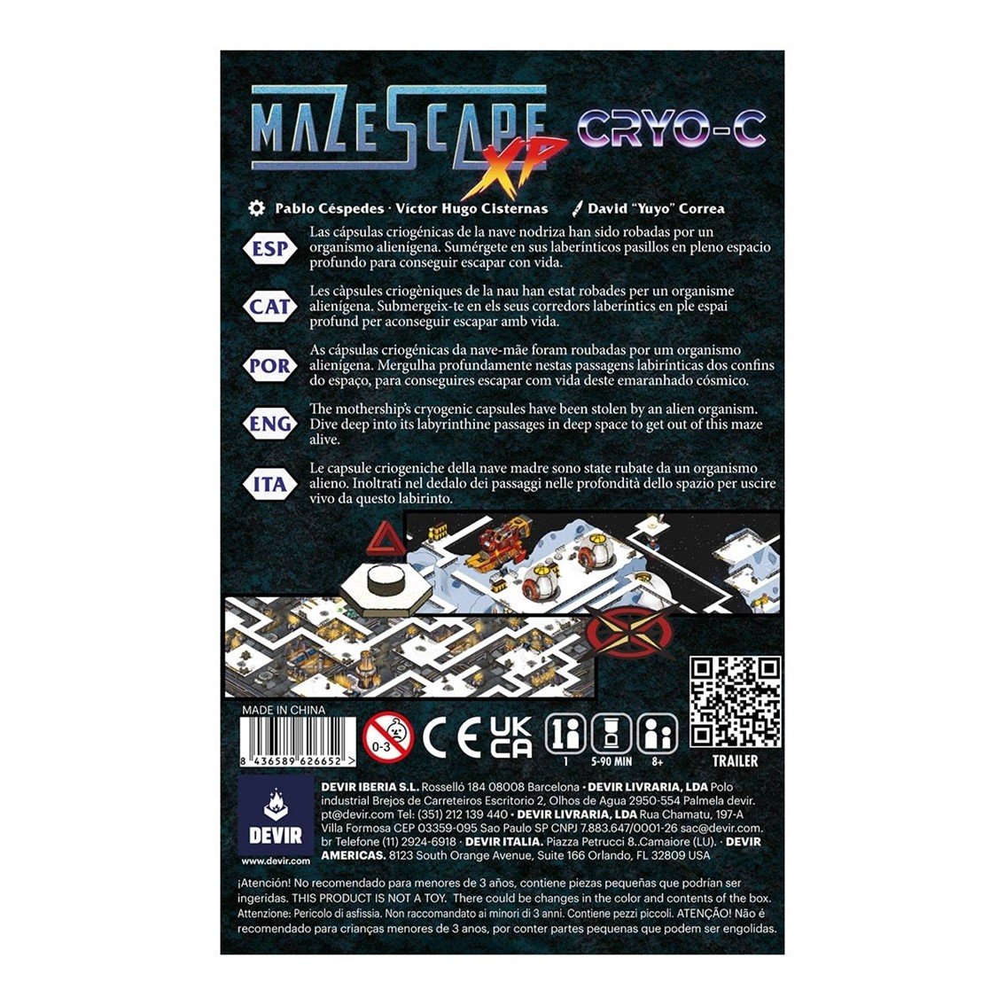 JUEGO DE MESA MAZESCAPE CRYO-C
