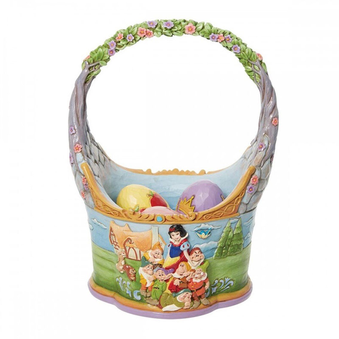 CESTA DE PASCUA ENESCO CON 3 HUEVOS BLANCANIEVES