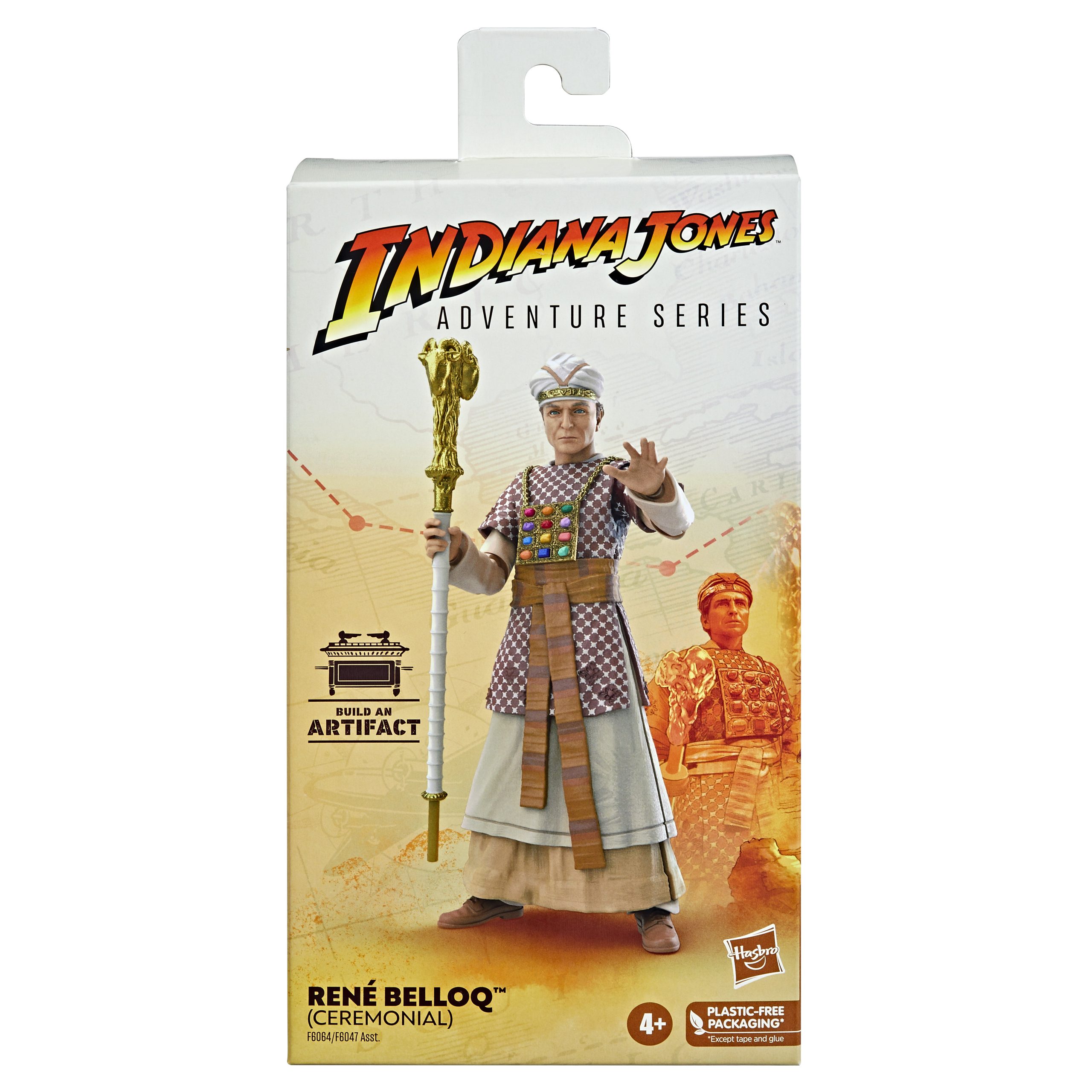 FIGURA HASBRO INDIAN JONES ADVENTURE SERIES - RENÉ BELLOQ (CEREMONIAL)