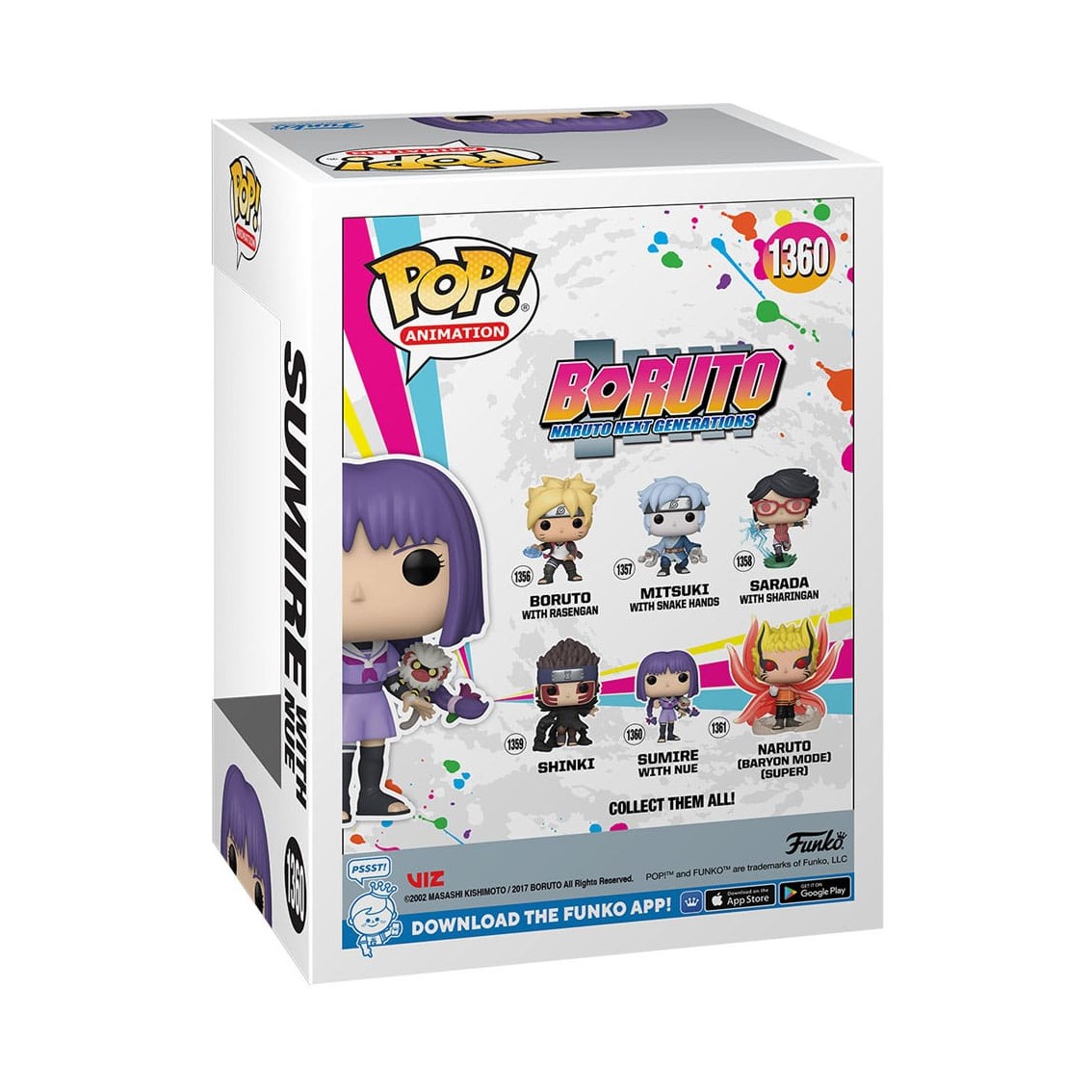 FUNKO POP BORUTO NARUTO NEXT GENERATIONS SUMIRE CON NUE 61389