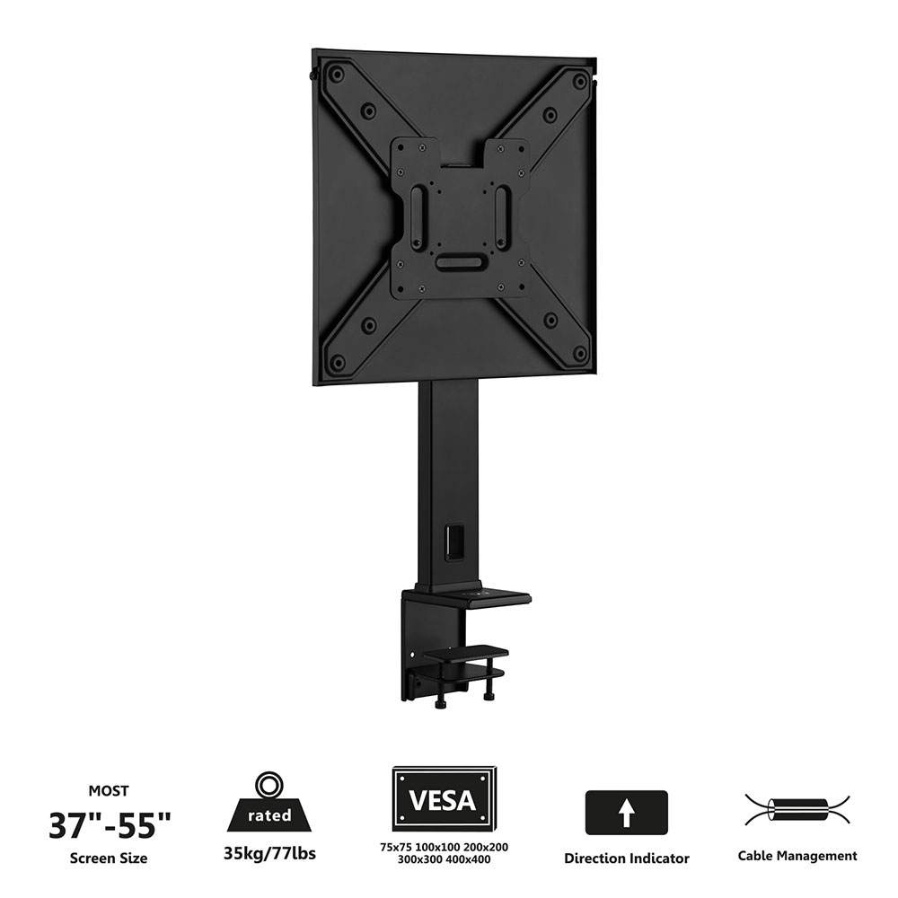 SOPORTE / ABRAZADERA PARA ESCRITORIO EWENT EW1543 PARA TV 37" -55" CARGA MAXIMA 35KG