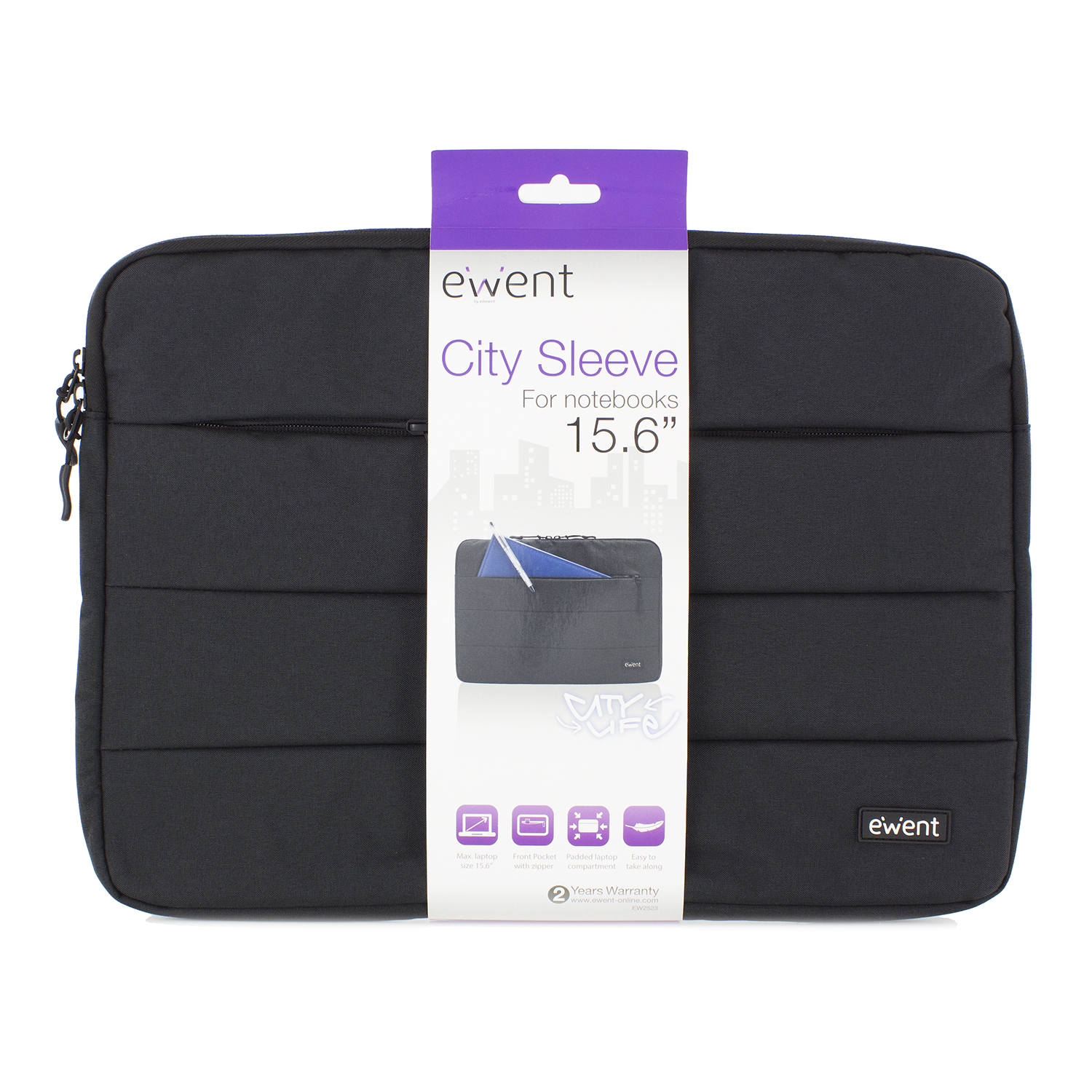 MALETIN EWENT EW2523 PARA PORTATIL 15.6" NEGRO
