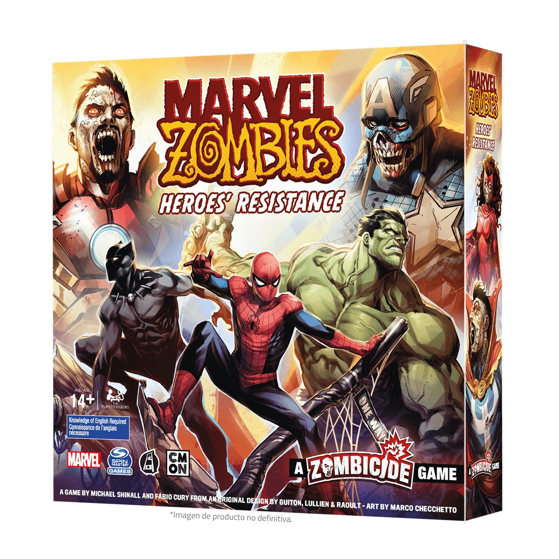 JUEGO DE MESA MARVEL ZOMBIES HEROES RESISTANCE EDAD RECOMENDADA 14 AÑOS