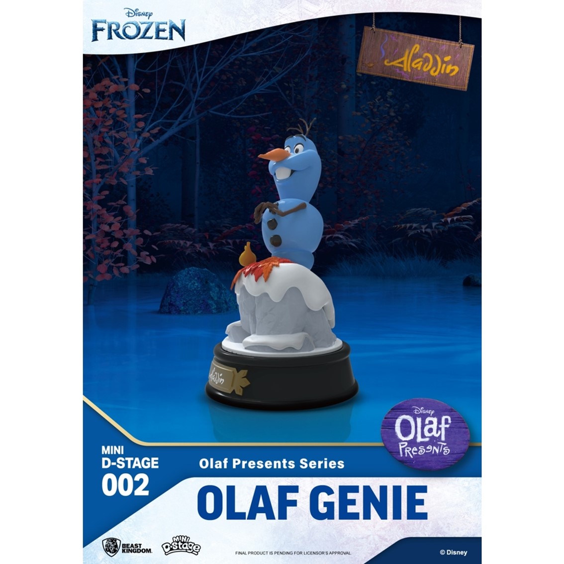 FIGURA BEAST KINGDOM MINIDSTAGE DISNEY OLAF PRESENTA OLAF GENIO