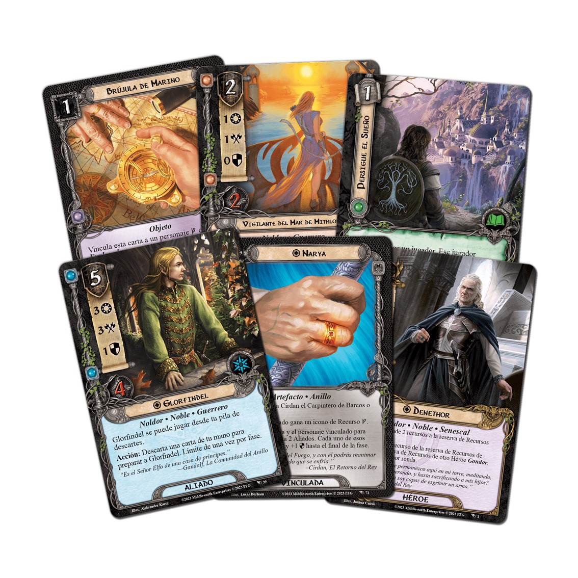 JUEGO DE MESA EL SEÑOR DE LOS ANILLOS JUEGO DE CARTAS EXPANSION CAZADOR DE SUEÑOS EXPANSION DE HEROES EDAD RECOMENDADA 14 AÑOS