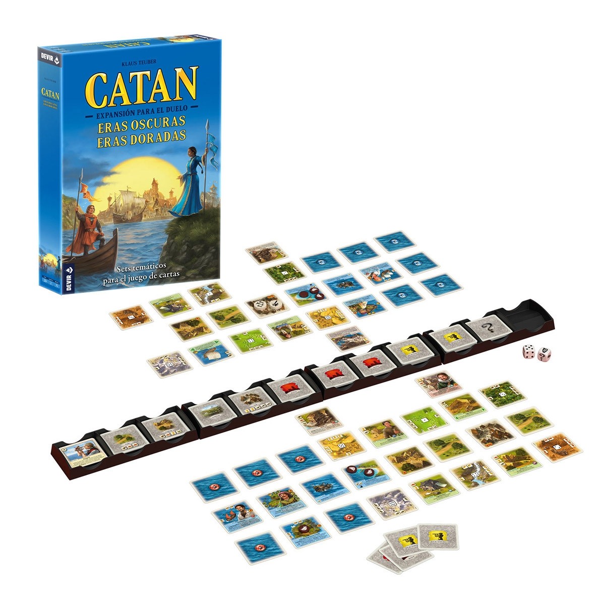 JUEGO DE MESA DEVIR CATAN EL DUELO ERAS OSCURAS ERAS DORADAS