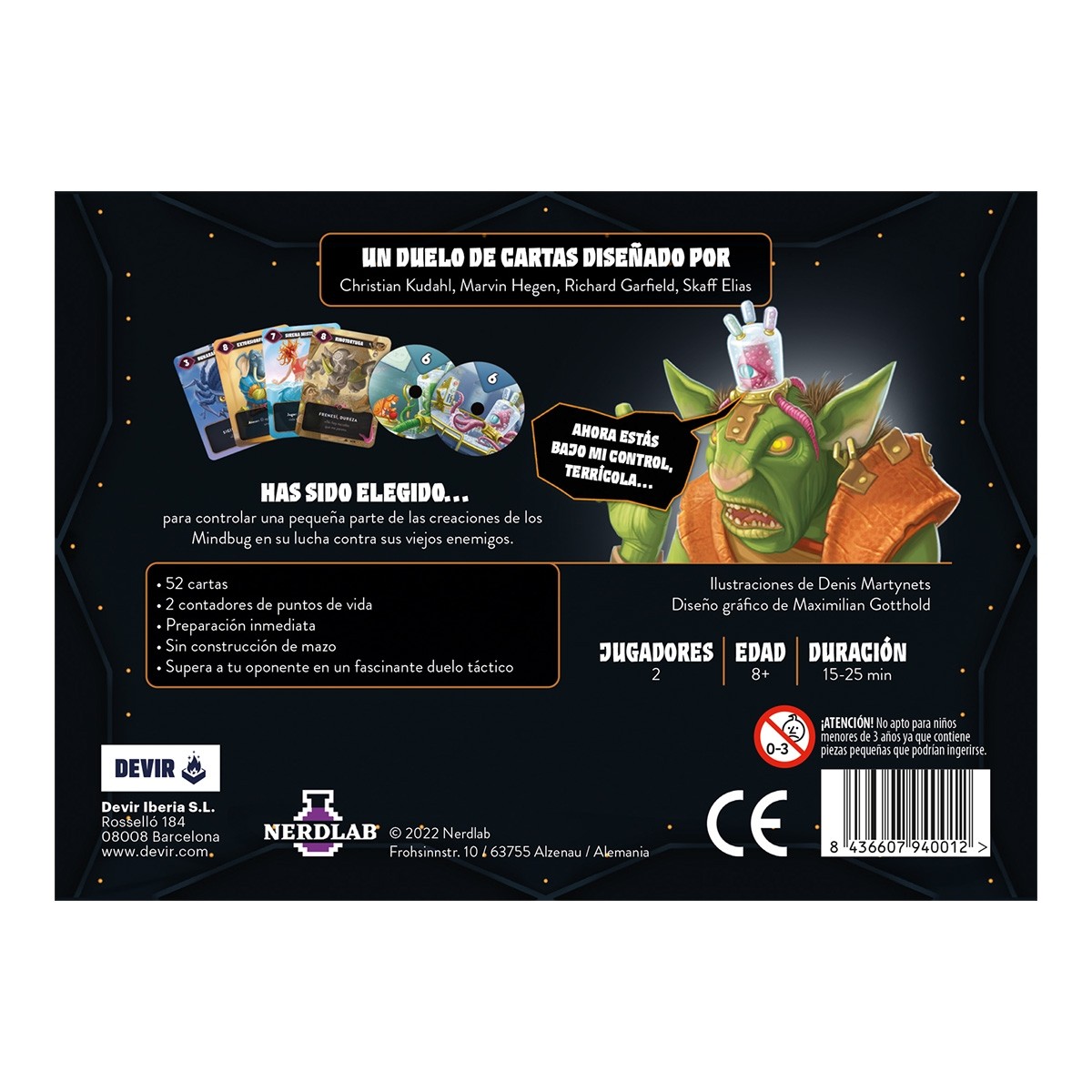 JUEGO DE MESA MINDBUG