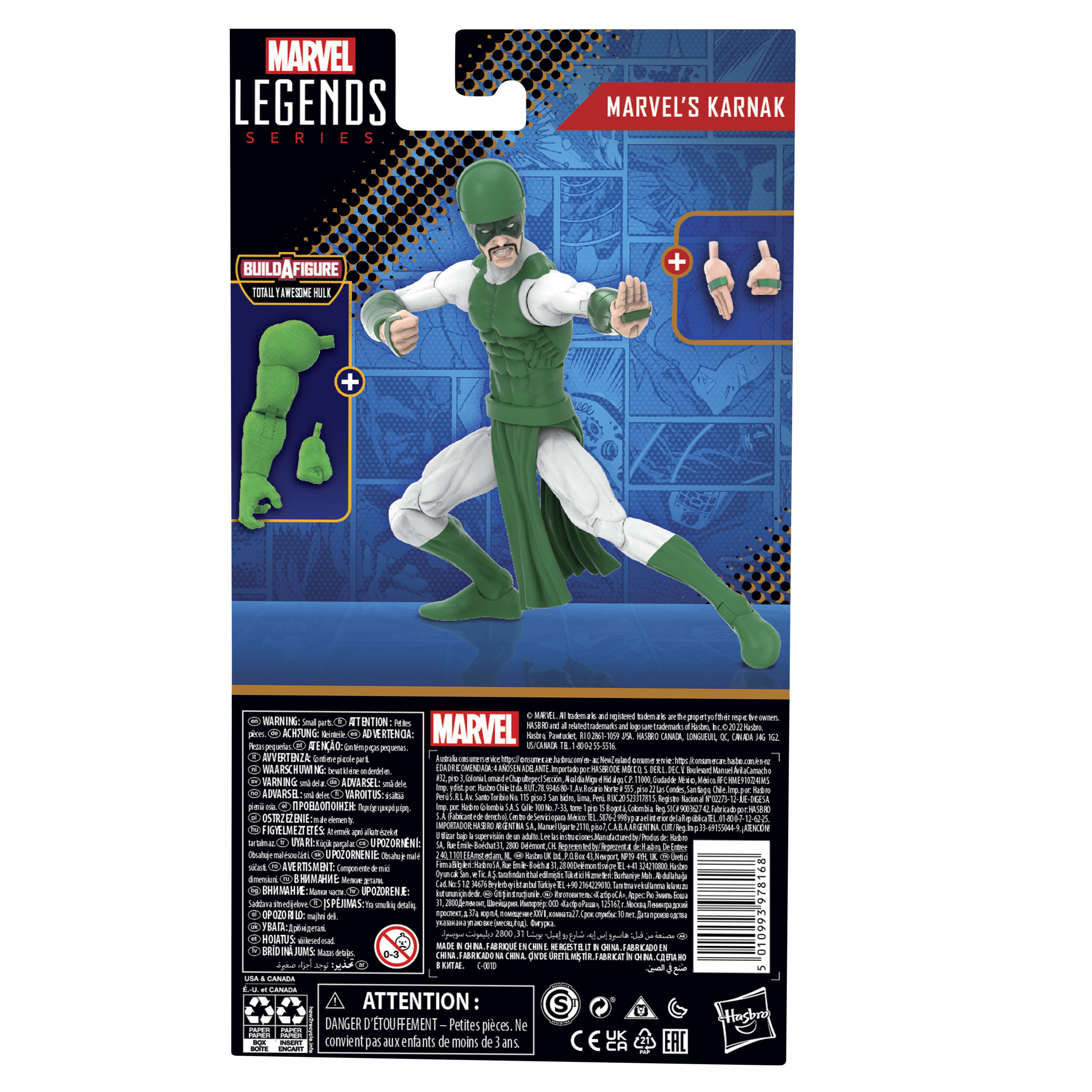FIGURA HASBRO MARVEL LEGENDS SERIES MARVEL'S KARNAK