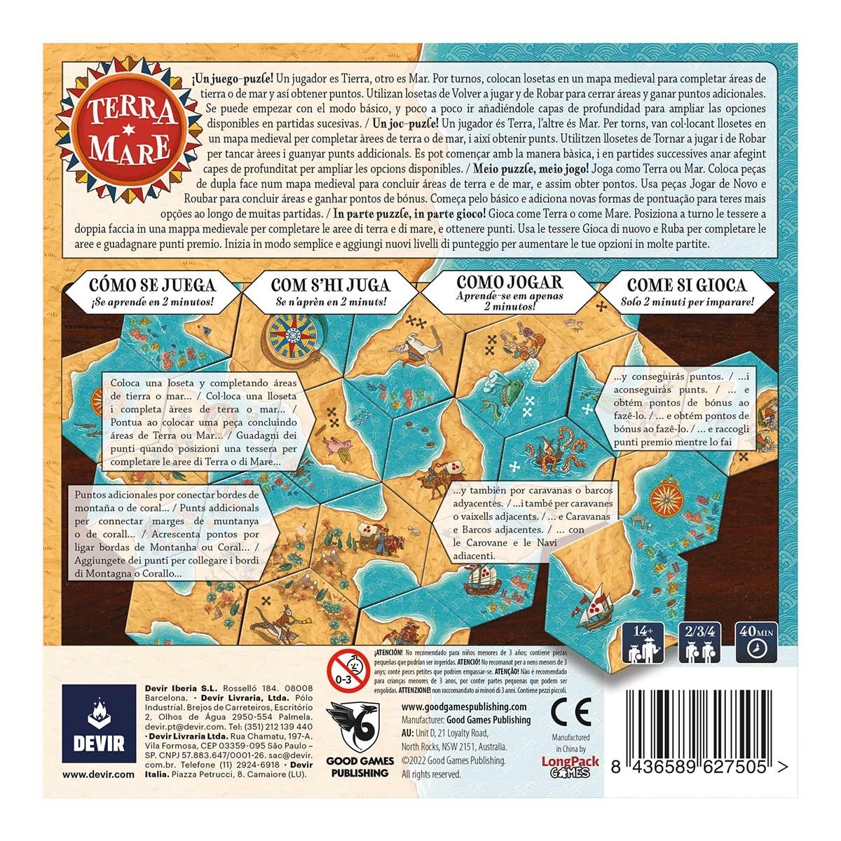JUEGO DE MESA DEVIR TERRA MARE
