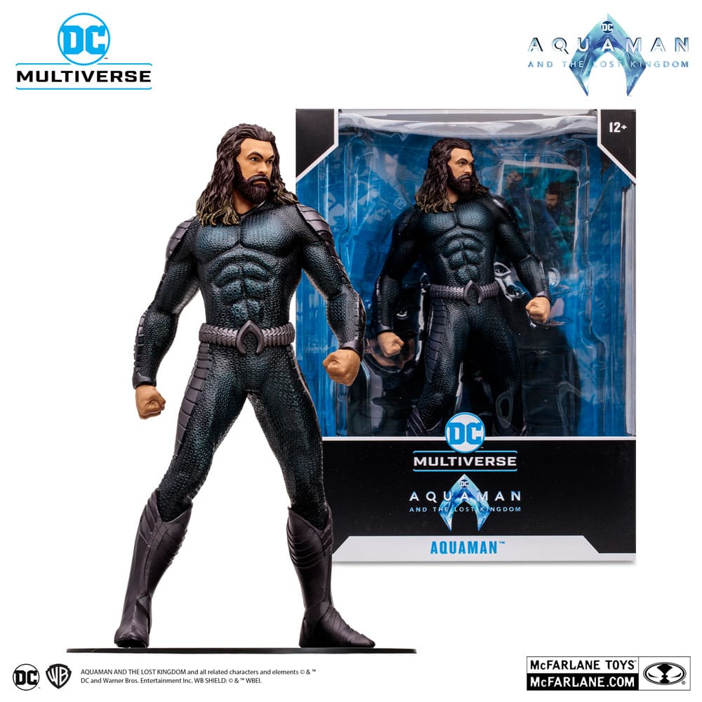 FIGURA MCFALRNE TOYS DC AQUAMAN 2 MOVIE 12IN - AQUAMAN STEALTH SUIT 30 CM