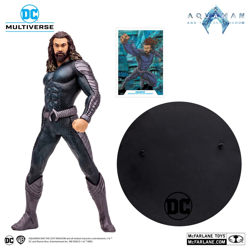 FIGURA MCFALRNE TOYS DC AQUAMAN 2 MOVIE 12IN - AQUAMAN STEALTH SUIT 30 CM