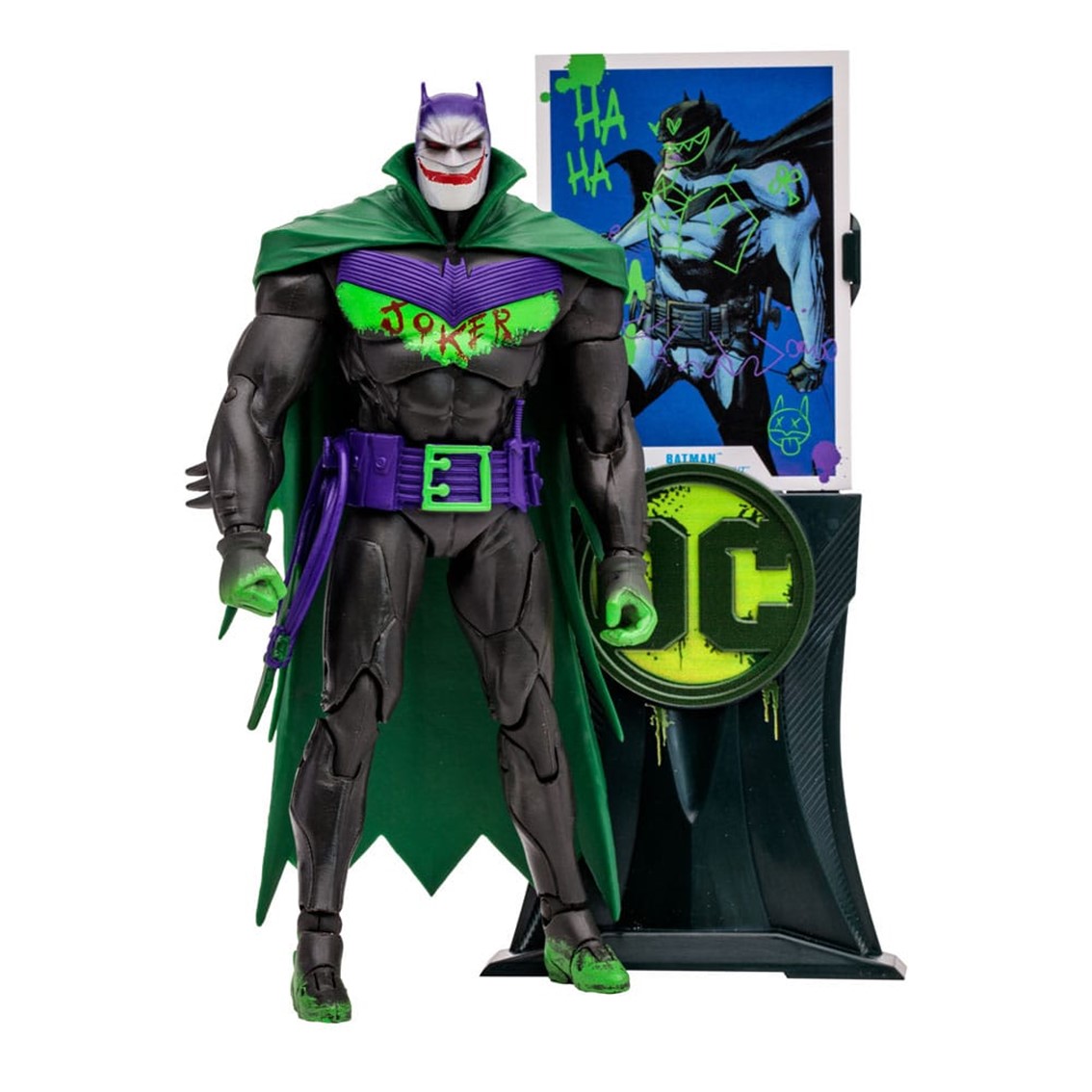 FIGURA MCFARLANE TOYS DC MULTIVERSE 7IN - BATMAN (BATMAN: WHITE KNIGHT)(JOKERIZED)(GOLD LABEL)