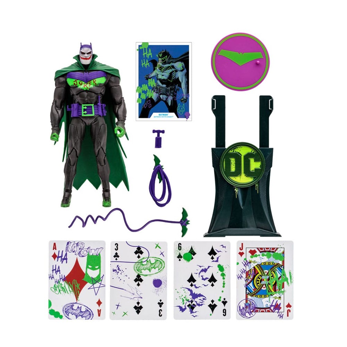 FIGURA MCFARLANE TOYS DC MULTIVERSE 7IN - BATMAN (BATMAN: WHITE KNIGHT)(JOKERIZED)(GOLD LABEL)