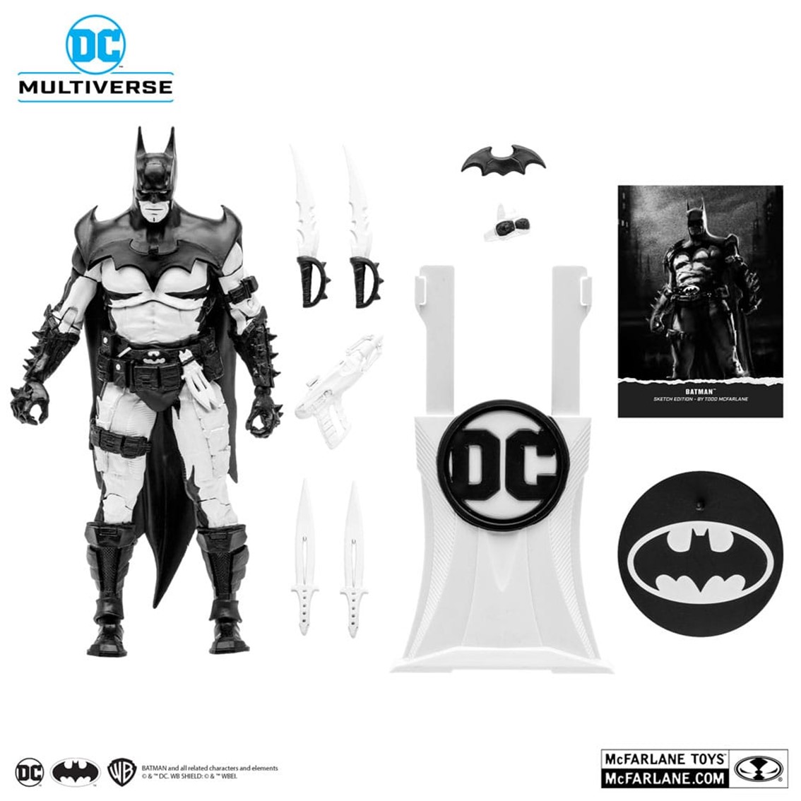 FIGURA MCFARLANE TOYS DC MULTIVERSE 7IN - BATMAN BY TODD MCFARLANE (LINE ART)(GOLD LABEL) - NYCC