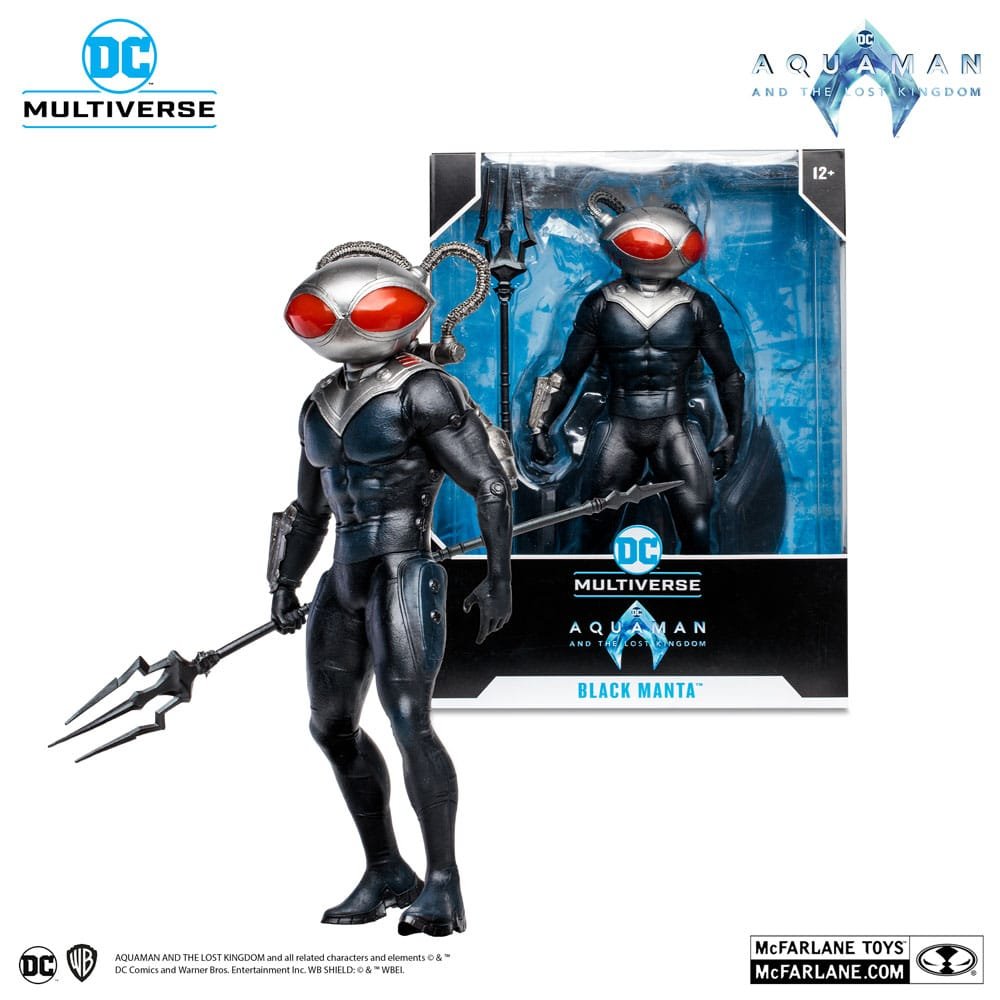 FIGURA MCFARLANE TOYS DC AQUAMAN 2 MOVIE 12IN - BLACK MANTA