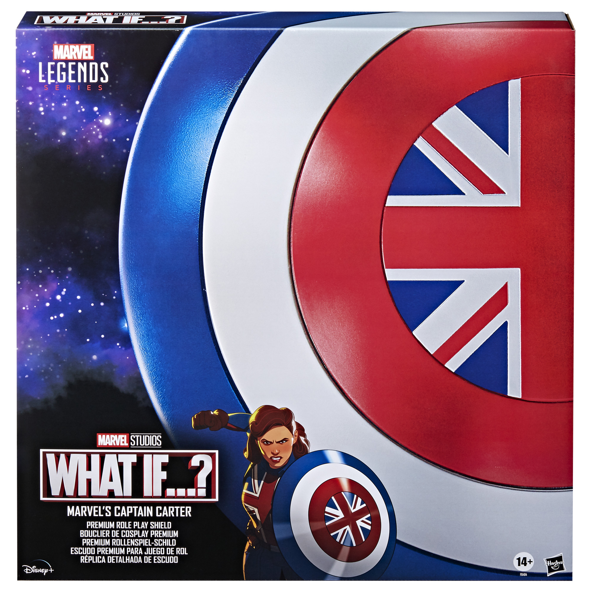ESCUDO PREMIUM HASBRO MARVEL LEGENDS SERIES CAPITANA CARTER
