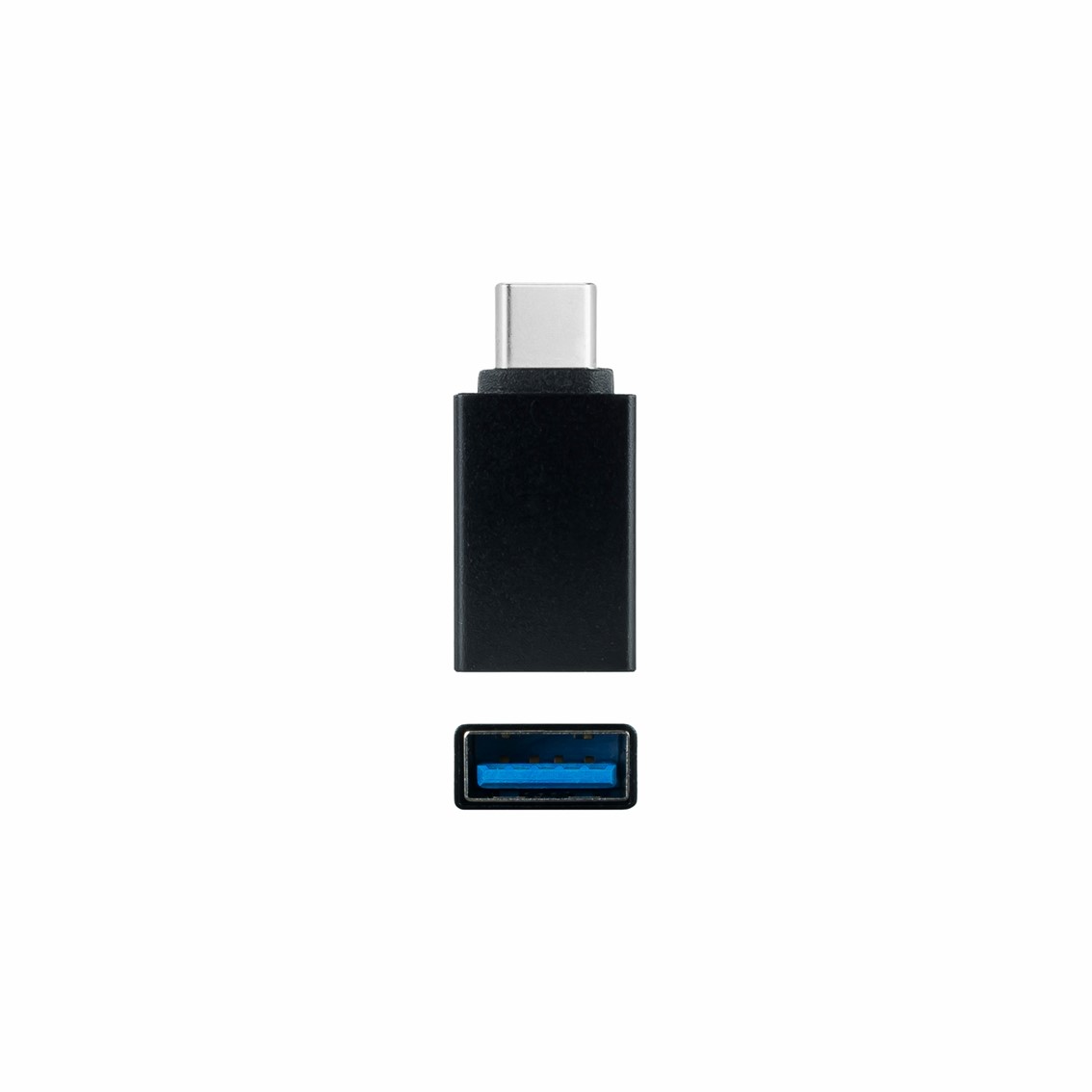 ADAPTADOR USB A A USB C NANOCABLE NEGRO / HEMBRA - MACHO