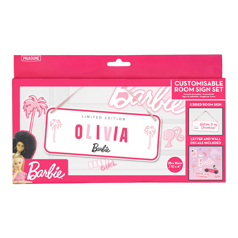 LETRERO PARA DORMITORIO PALADONE BARBIE