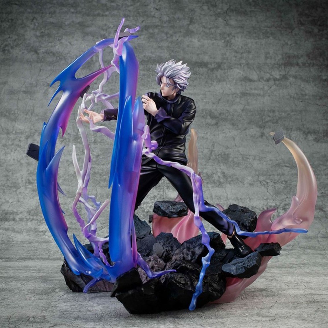 FIGURA MEGAHOUSE JUJUTSU KAISEN SATORU GOJO HOLLOW TECHNIQUE PURPLE DX