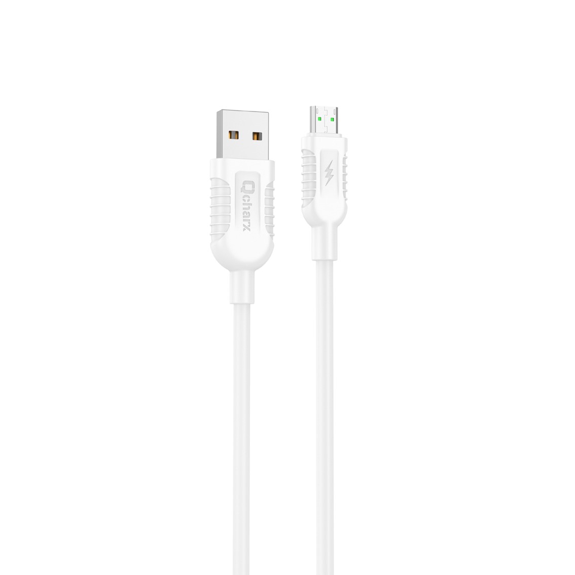 CABLE QCHARX ATHENS USB A MICRO 3A / 1 M / PVC BLANCO