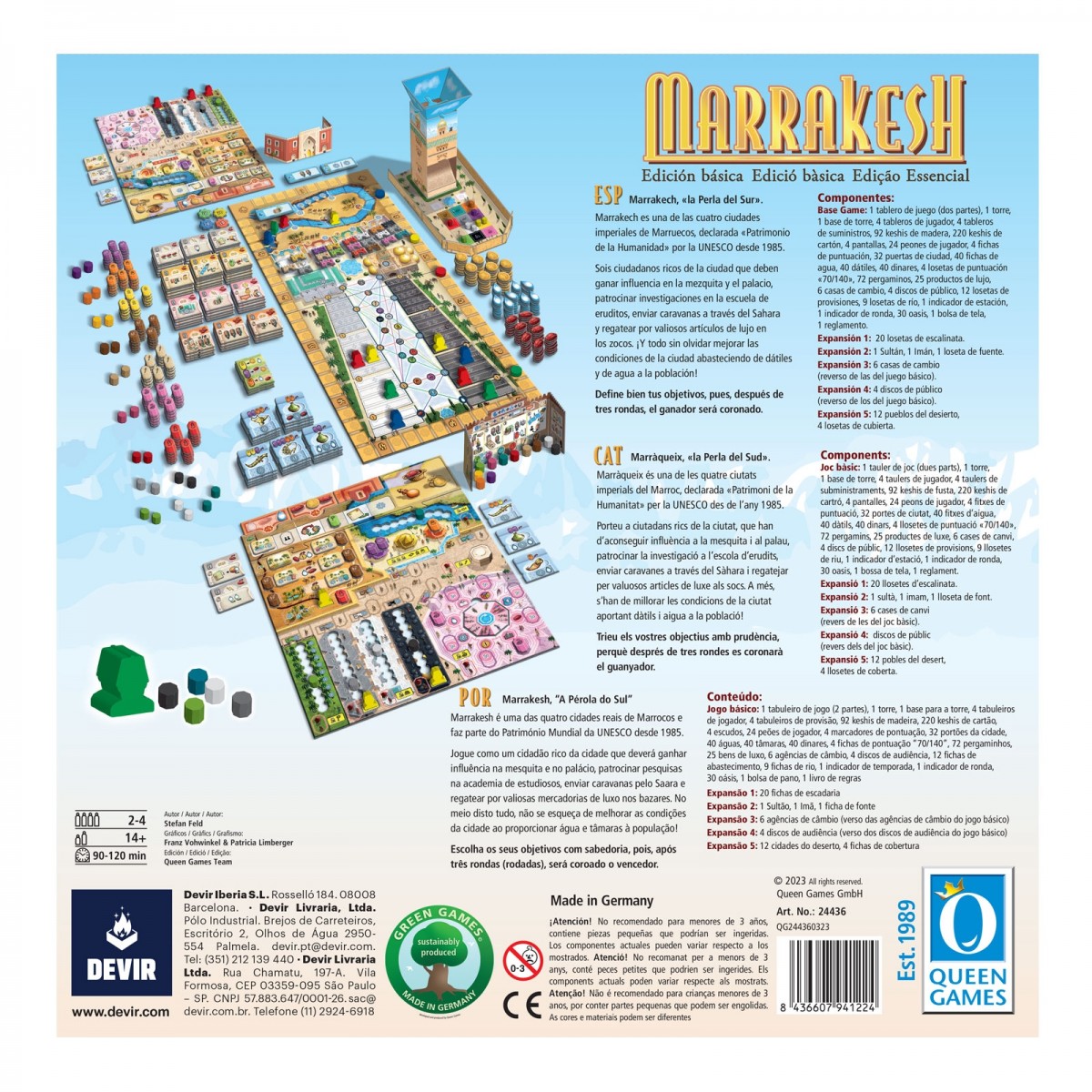 JUEGO DE MESA DEVIR MARRAKESH