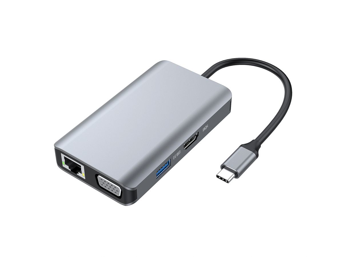 DOCKING STATION CONCEPTRONIC DONN21G 7 EN 1 3 X USB 3.0 / 1 X HDMI / 1 X VGA / 1 X RJ45 / 1 X USB TIPO C