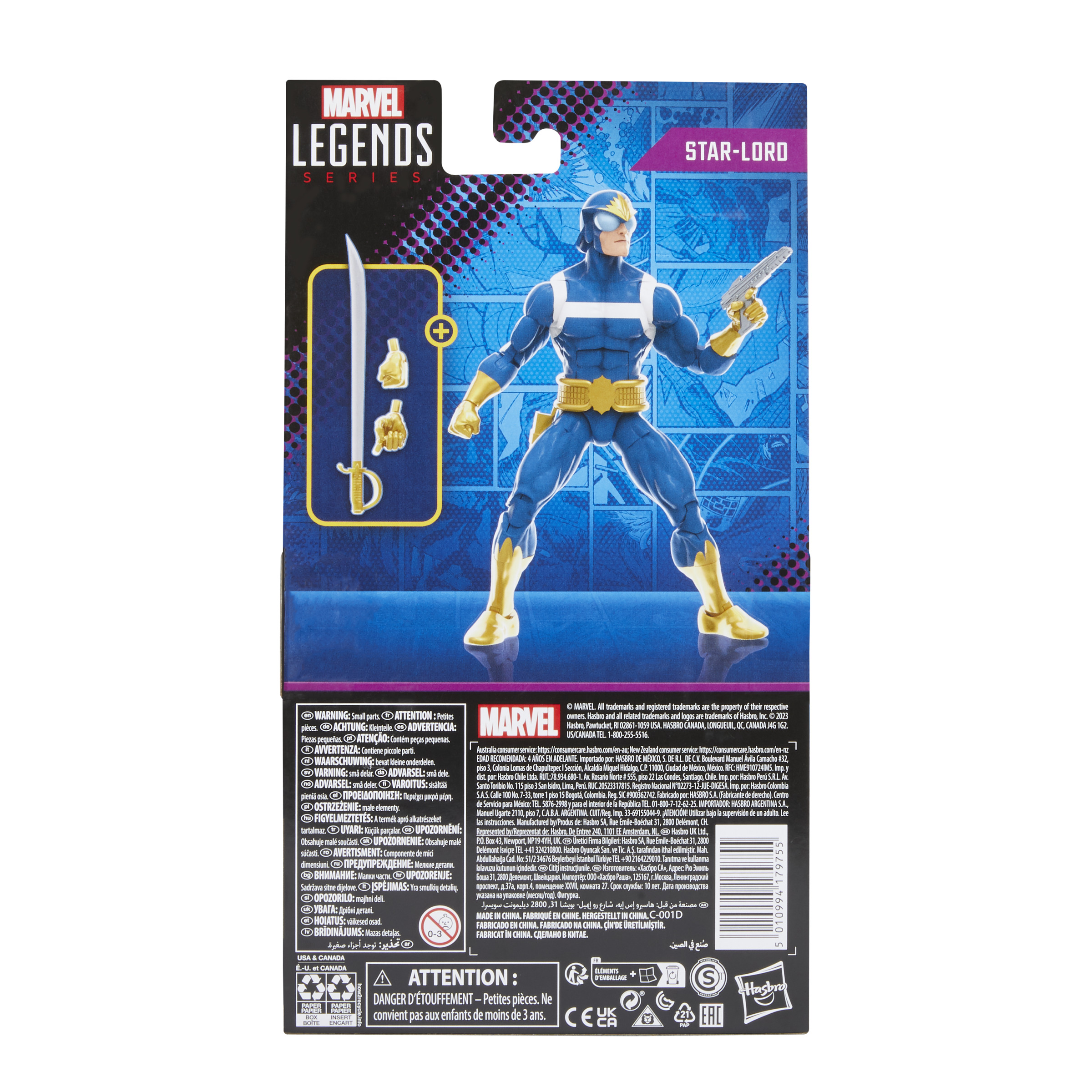 FIGURA HASBRO MARVEL LEGENDS GUARDIANES DE LA GALAXIA STAR - LORD