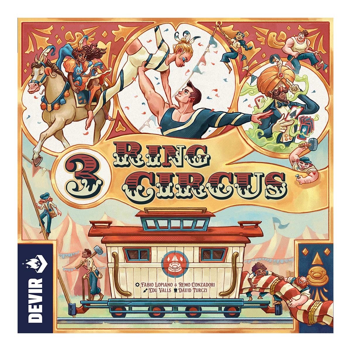 JUEGO DE MESA DEVIR 3 RING CIRCUS