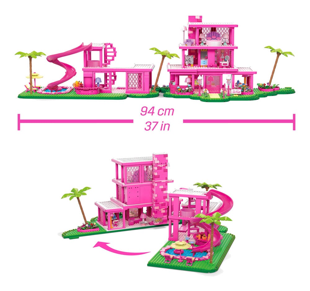 FIGURA MATTEL MEGA CONSTRUX BARBIE THE MOVIE LA CASA DE LOS SUEÑOS DE BARBIE