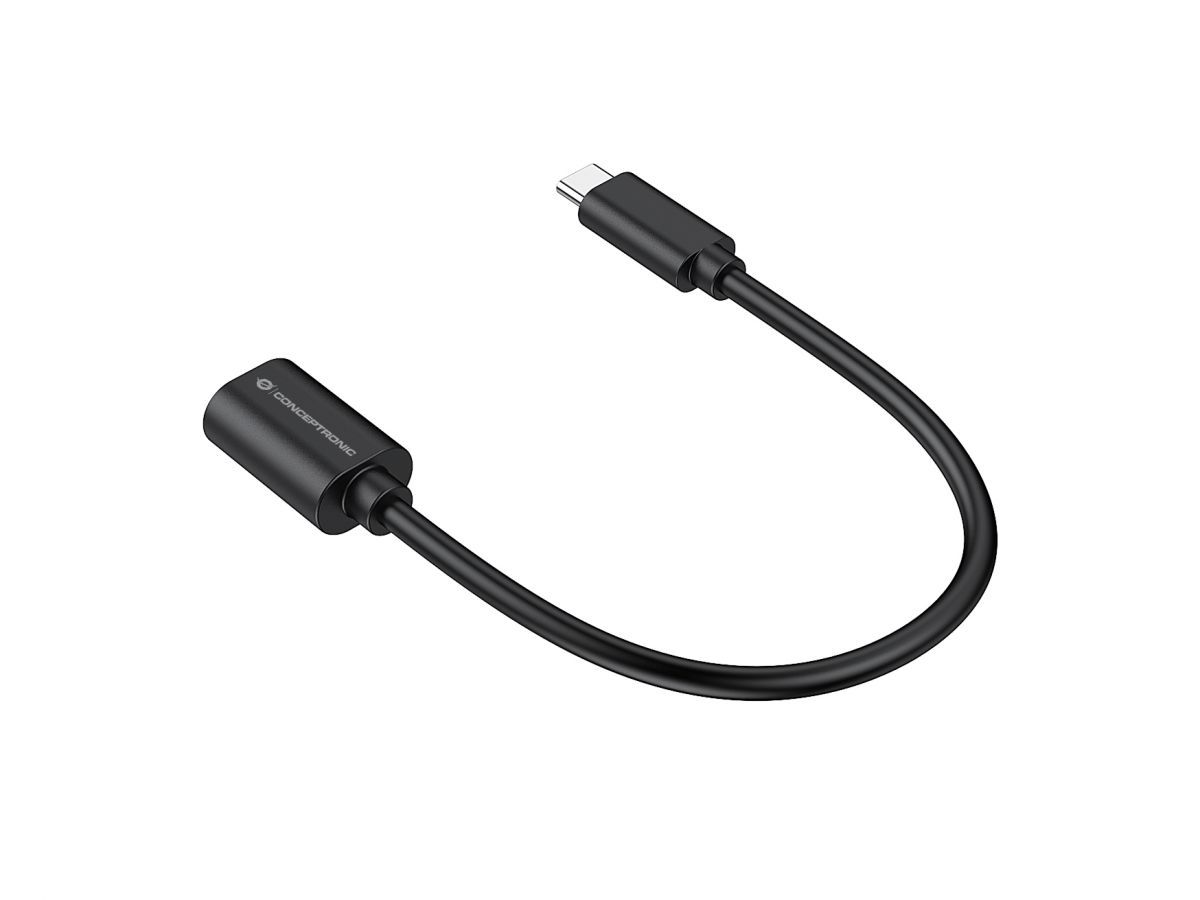 ADAPTADOR USB TIPO C A USB TIPO A CONCEPTRONIC 20CM/ MACHO-HEMBRA/ PACK 2 UNIDADES