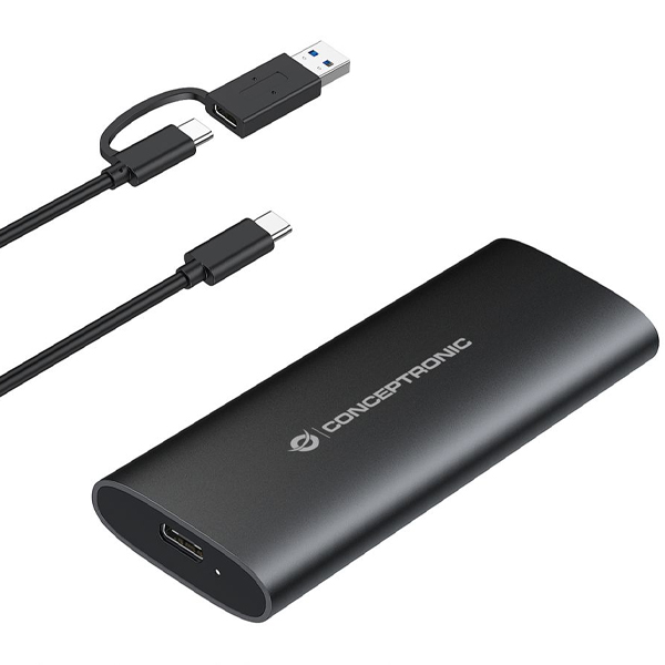 CAJA EXTERNA CONCEPTRONIC SSD M.2 PARA DISCO DURO USB TIPO C