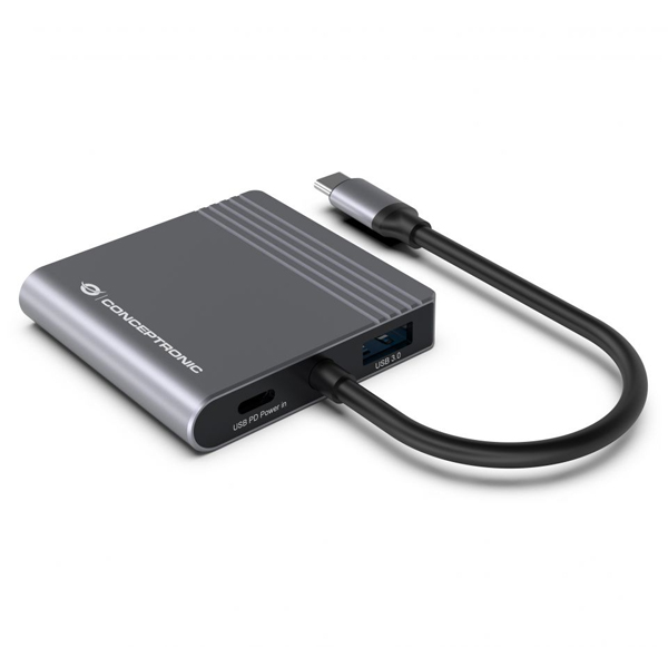 HUB USB TIPO C CONCEPTRONIC DONN13G 2 X HDMI / 1 X USB 3.0 / 1 X USB TIPO C