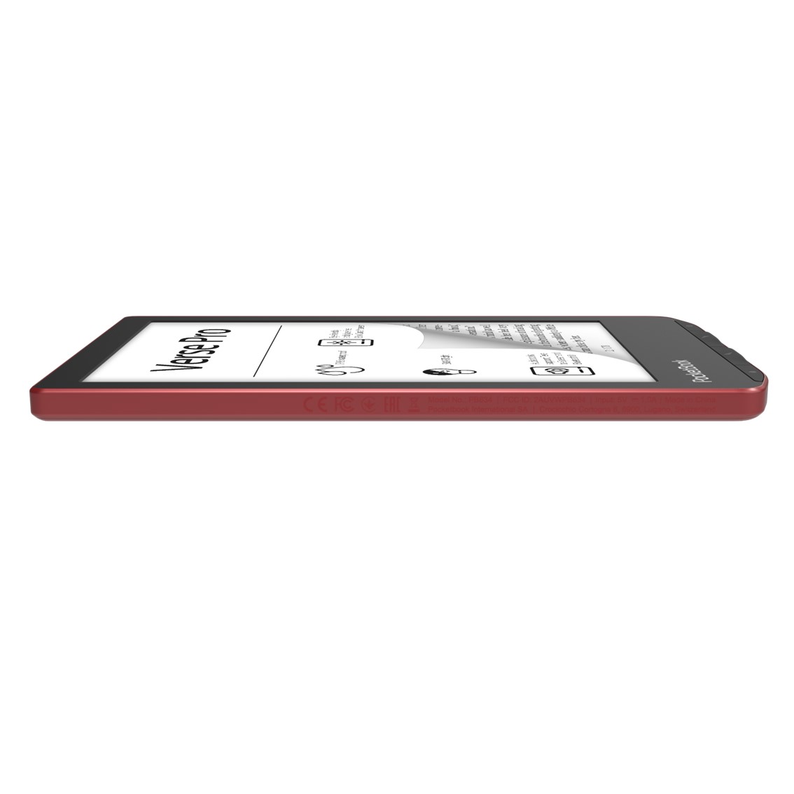 LIBRO ELECTRONICO EBOOK POCKETBOOK VERSE PRO EREADER 6" 16 GB ROJO / PASSION RED