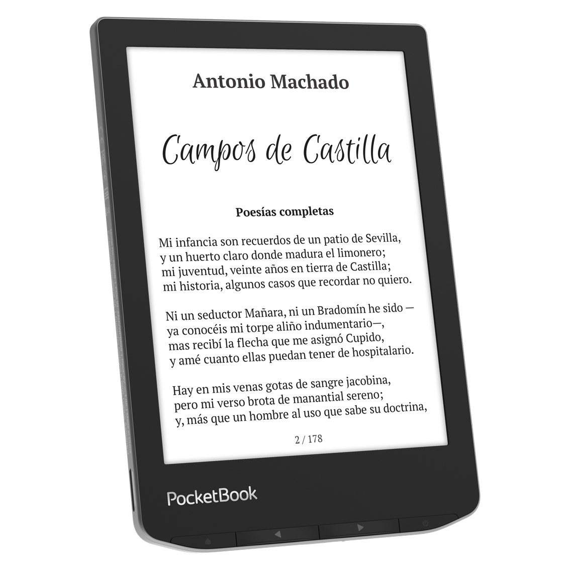 LIBRO ELECTRONICO EBOOK POCKETBOOK VERSE 6" 8GB GRIS NIEBLA / MIST GREY