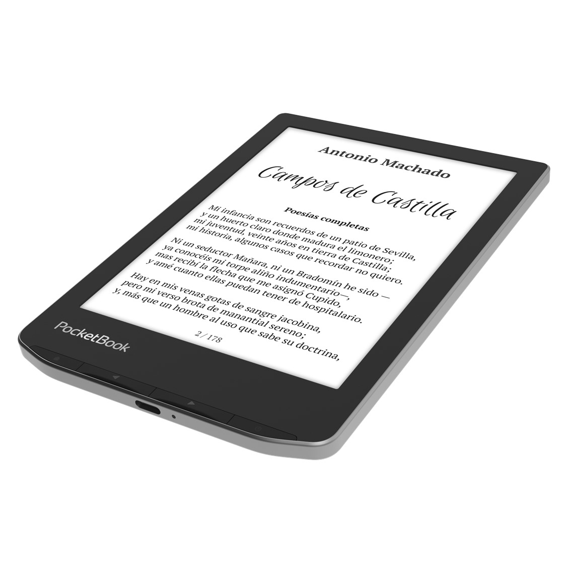 LIBRO ELECTRONICO EBOOK POCKETBOOK VERSE 6" 8GB GRIS NIEBLA / MIST GREY