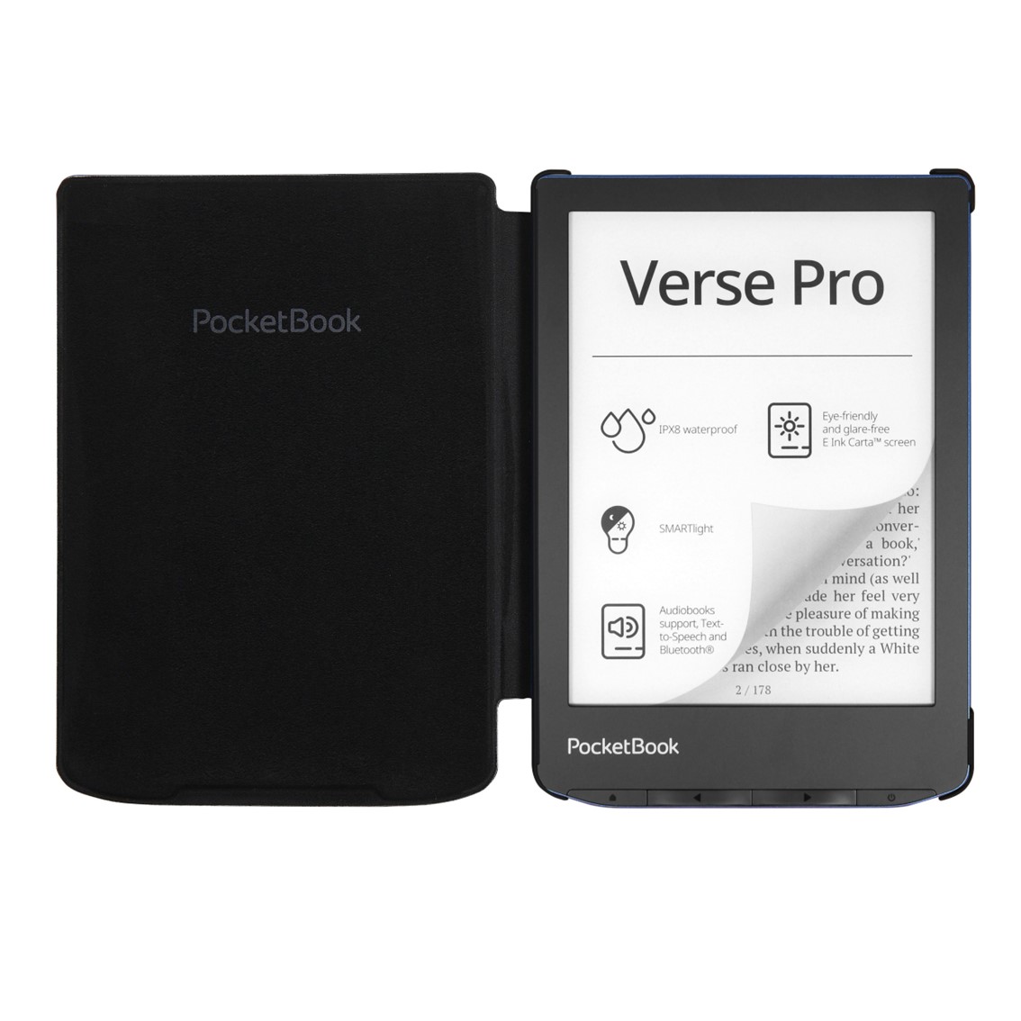 POCKETBOOK FUNDA SHELL SERIES VERSE + VERSE PRO / NEGRO