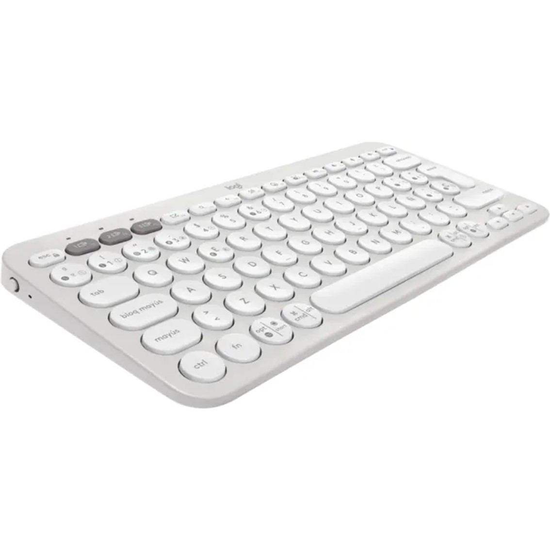 TECLADO LOGITECH PEBBLE KEYS 2 K380S INALAMBRICO BLANCO