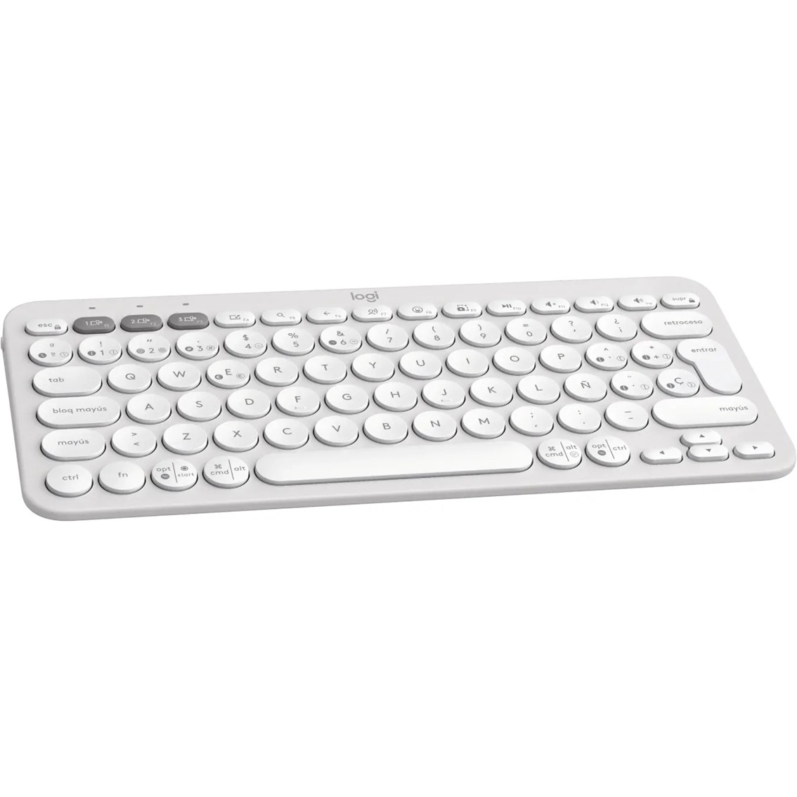 TECLADO LOGITECH PEBBLE KEYS 2 K380S INALAMBRICO BLANCO