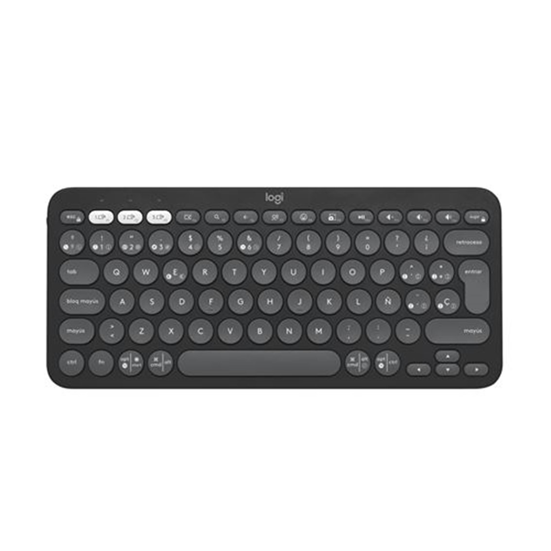 TECLADO LOGITECH PEBBLE KEYS 2 K380S INALAMBRICO GRAFITO