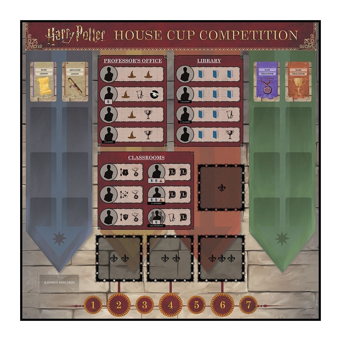 JUEGO DE MESA HARRY POTTER HOUSE CUP COMPETITION EDAD RECOMENDADA 11 AÑOS (INGLES)