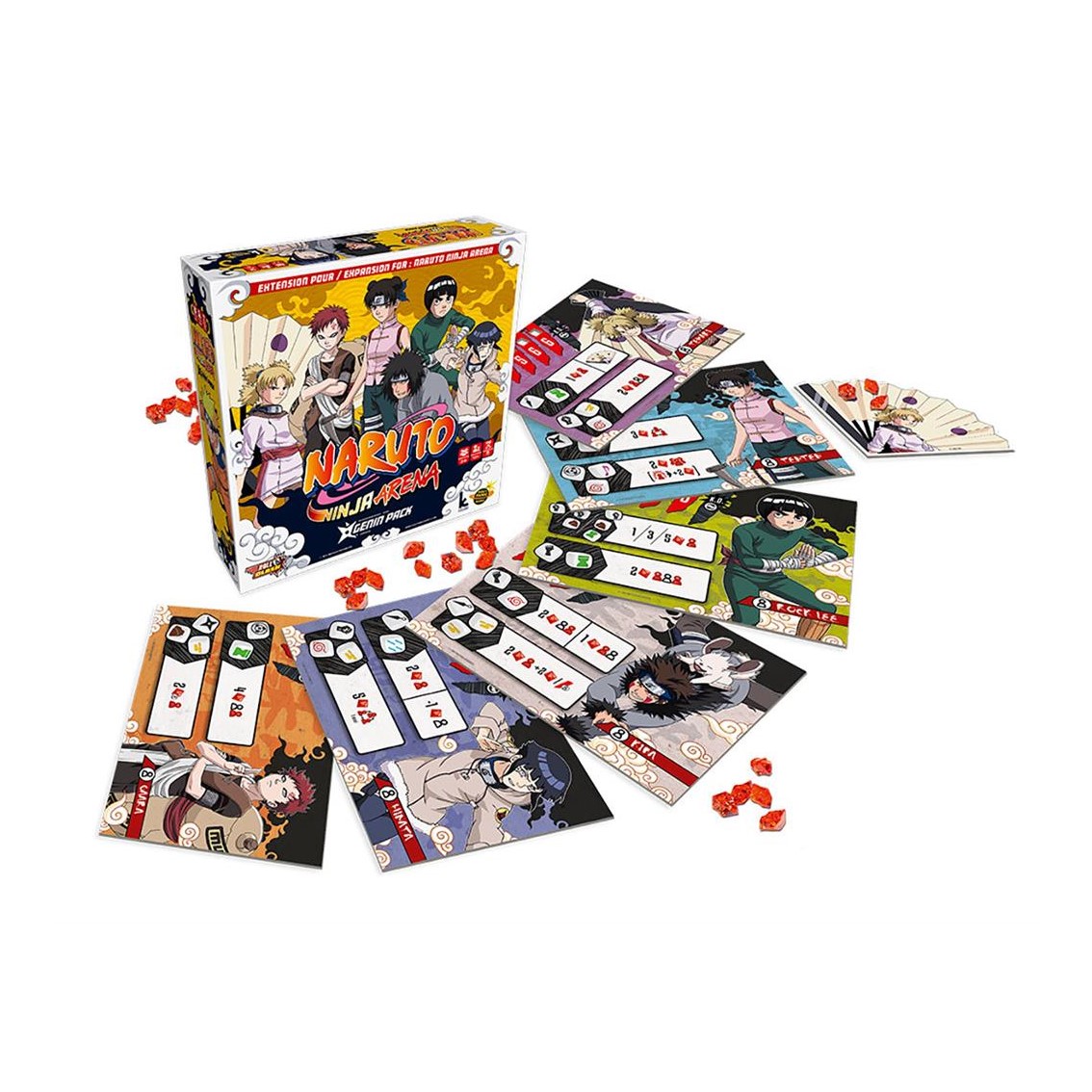 JUEGO DE MESA NARUTO NINJA ARENA GENIN PACK EDAD RECOMENDADA 10 AÑOS (INGLES)
