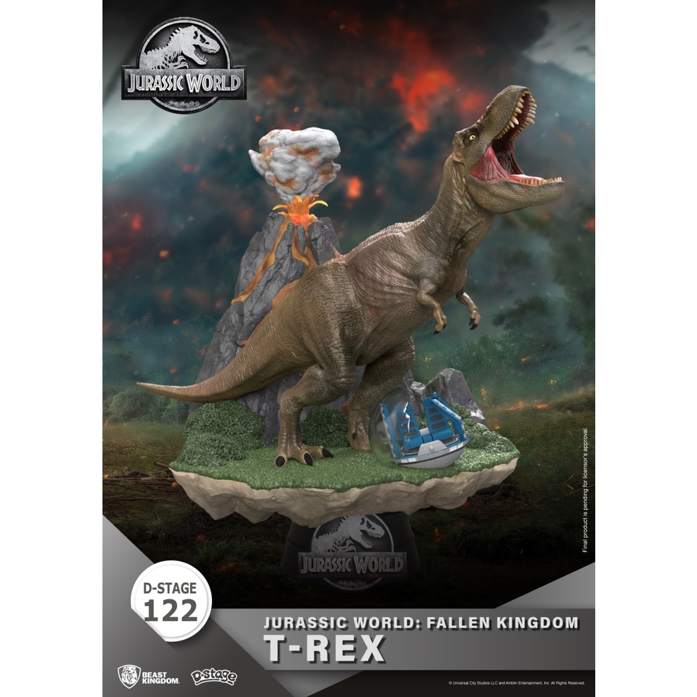 FIGURA BEAST KINGDOM DSTAGE JURASSIC WORLD EL REINO CAIDO T-REX