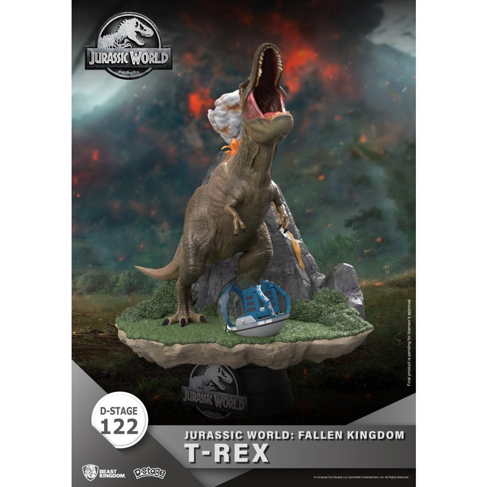 FIGURA BEAST KINGDOM DSTAGE JURASSIC WORLD EL REINO CAIDO T-REX