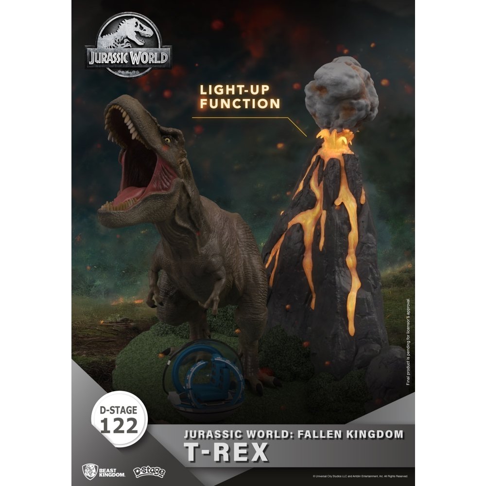 FIGURA BEAST KINGDOM DSTAGE JURASSIC WORLD EL REINO CAIDO T-REX