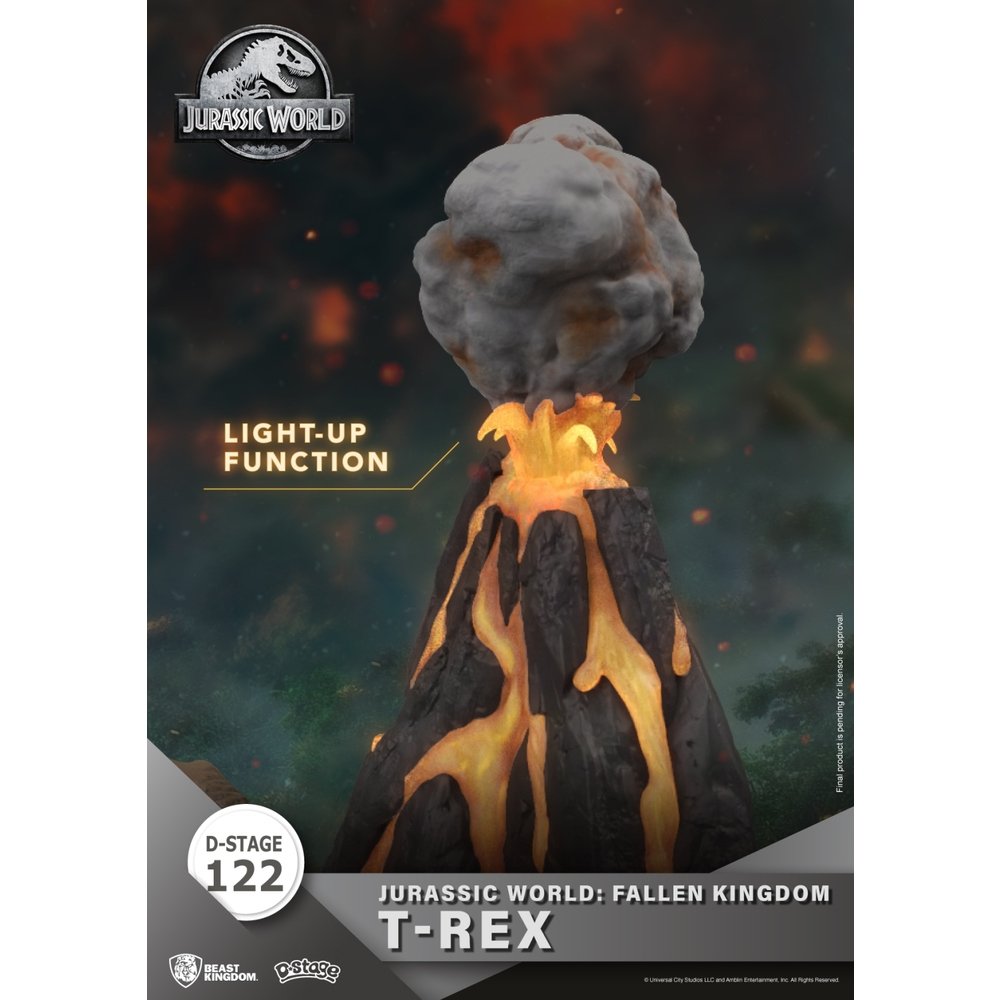 FIGURA BEAST KINGDOM DSTAGE JURASSIC WORLD EL REINO CAIDO T-REX